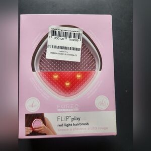 Foreo For Everyone Flip Play Red Light Hairbrush Tickle Me Pink NIB